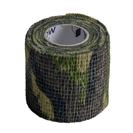 Samolepiaca stabilizačná súdržná bandáž YellowBAND 5cm camo zelená