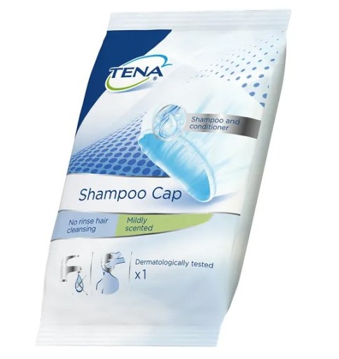 Čiapka na umývanie vlasov Tena Shampoo Cap 1 kus