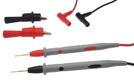 Káble, 20A testovacie káble pre multimeter s krokosvorkami