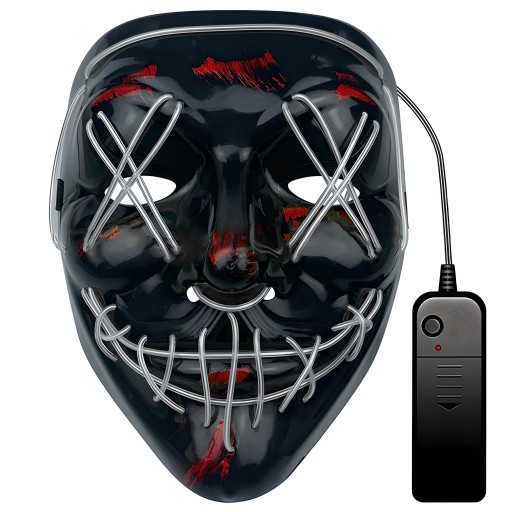 LED MASKA SVIETIACA LED HALLOWEEN PURGE PARTY