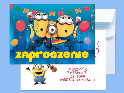 POZVÁNKA MINIONS NA NARODENINY DIEŤAŤA + OBÁLKA ZDARMA