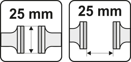 SVORKA LIATIENOVÝ RUČNÝ ZVERÁK SPACE 25 MM YATO
