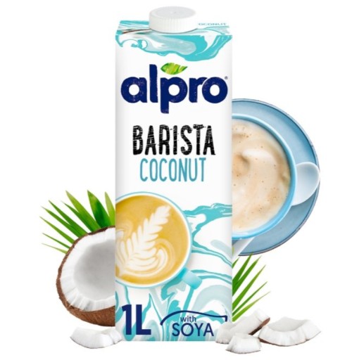 ALPRO KOKOSOVÝ NÁPOJ SÓJOVÝ BARISTA VEGÁNSKÝ NÁPOJ S KOKOSOVOU PRÍCHUŤOU 1L KU KÁVE