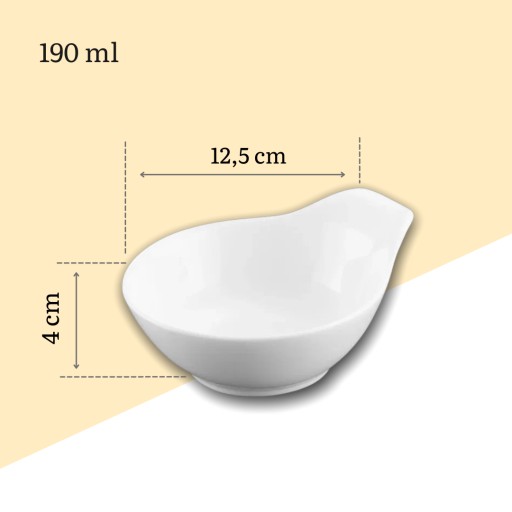 Miska na namáčanie, miska na šalát, občerstvenie, 12,5 cm, 190 ml, Wilmax