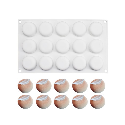 Silikónová forma na mydlo 15x Cylinder Circle MF-419
