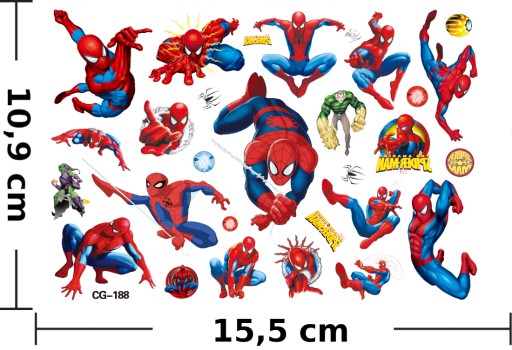 Odnímateľné tetovanie pre deti SPIDER-MAN CG188