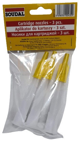 SUDAL TIP PRE SILIKÓNOVÉ NÁPLŇOVÉ APLIKÁTORY x3