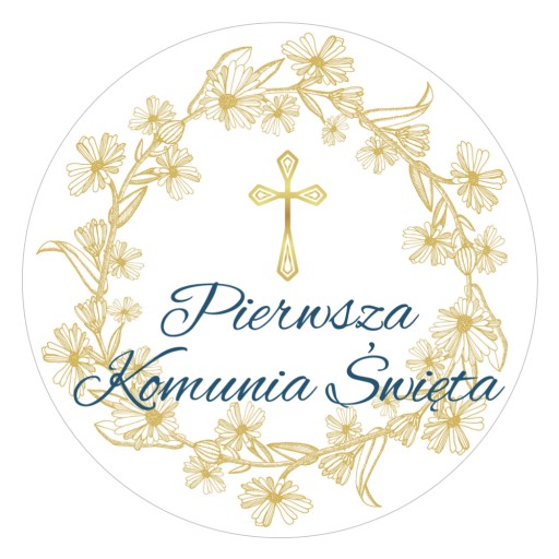 Nálepky PRVÉ SV. PRIJÍMANIE RUČNE VYROBENÉ 48 ks