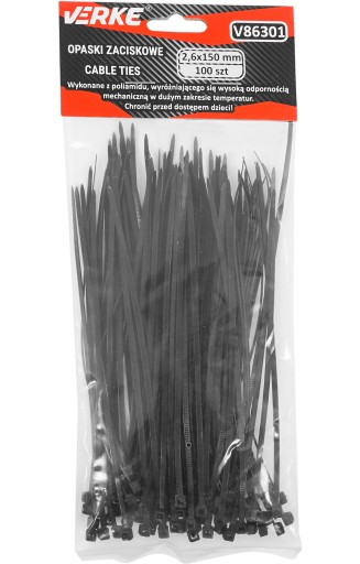 KÁBLOVÉ VIAZAČKY KÁBLOVÉ VIAZAČKY 2,6x150mm KÁBLOVÉ VIAZAČKY SÚPRAVA KABELNÝCH VIAH
