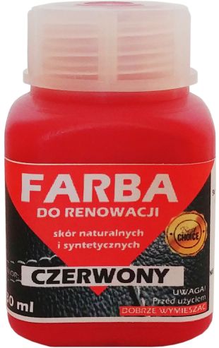 RENOVÁCIA KOŽENÉHO ČALÚNENIA ČERVENÁ FARBA 30ml