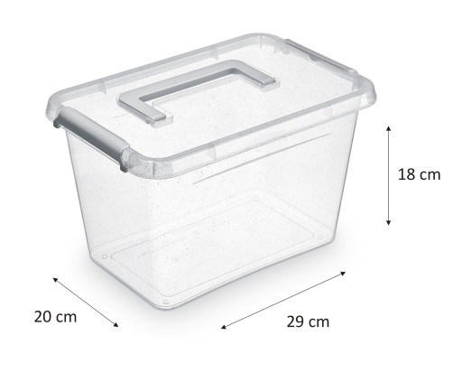 ANTIBAKTERIÁLNA NÁDOBKA S viečkom NANOBOX 6,5L