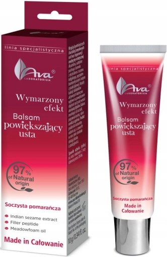 Ava balzam na zväčšenie pier Juicy Orange