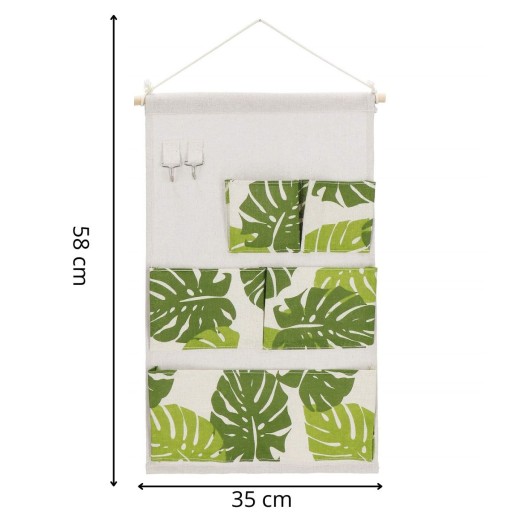 ZÁvesný ORGANIZÁTOR NA NÁSTENNÉ HRAČKY DO KÚPEĽNE 5x VRECKÁ 58x35cm