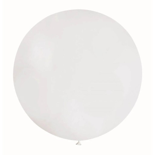 Balón Obrie Guľa Pastelovo Biela Svadobné Svadobné prijímanie Krst 80 cm