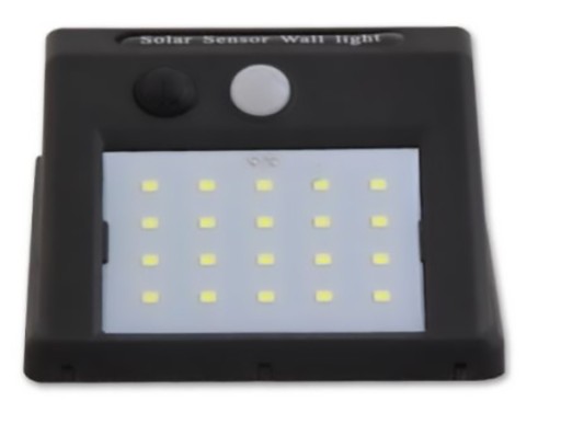 LED SOLÁRNE záhradné LAMPA SO SNÍMAČOM, vonkajšie
