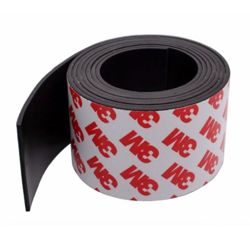 MAGNETICKÁ PÁSKA s lepidlom 3M, SAMOLEPIACA, ROZMERY: 100cm / 40mm / 1,5mm