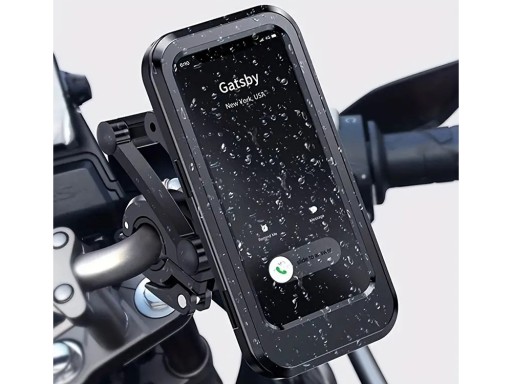 Držiak telefónu na bicykel pre váš telefón, vodotesný, uzamykateľný, otočný o 360 stupňov