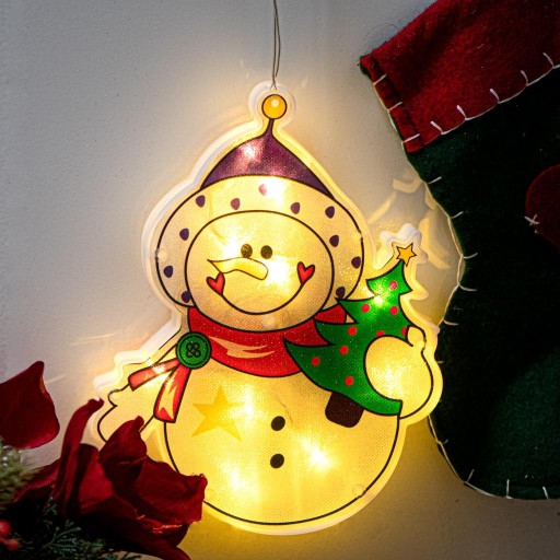 LED SVIETIDLÁ ZÁVESNÉ VIANOČNÁ SNEHULIENKA DEKORÁCIA