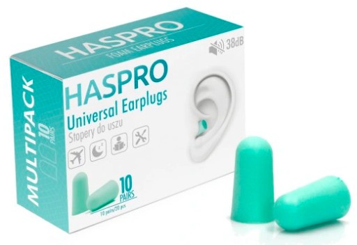 HASPRO zátky do uší Mint 10 párov