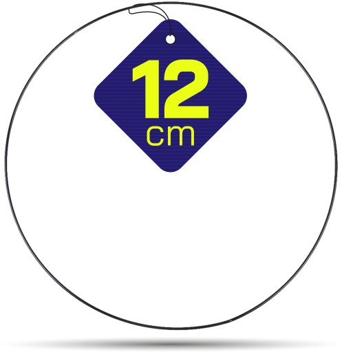 Kovový prsteň ČIERNA na lapače snov, 12 cm