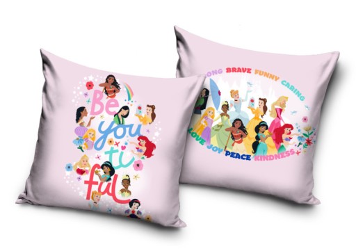 DISNEY PRINCESSES obliečka na vankúš Jasiek 40x40 zamat VELVET