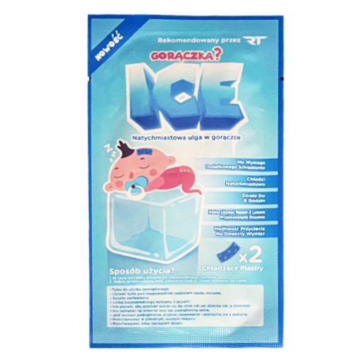 Chladivé náplasti Rea Tape ICE Hydrogel, 2 kusy