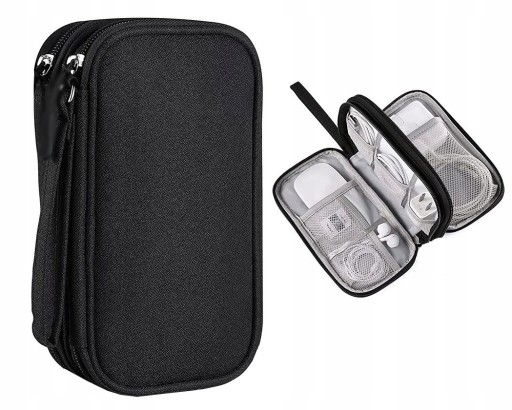 Cestovný organizér usb káble taška nabíjačka puzdro