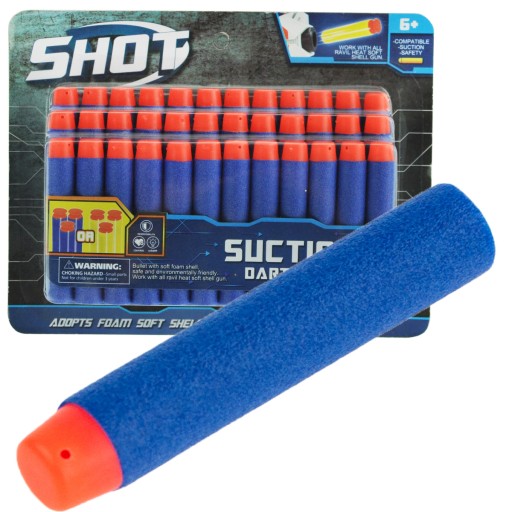 36ks NERF NÁPLNE ŠÍPKY PRE ODPAĽOVAČE MUNÍCIA PRE NERF ZBRAŇ