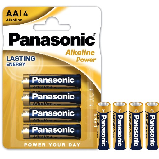 Alkalické batérie Panasonic 4x Alkaline LR6/AA