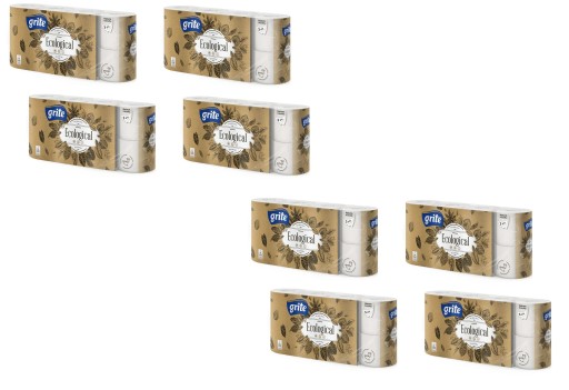 GRITE EKOLOGICKÝ Toaletný papier 3-vrstvový. 8 roliek