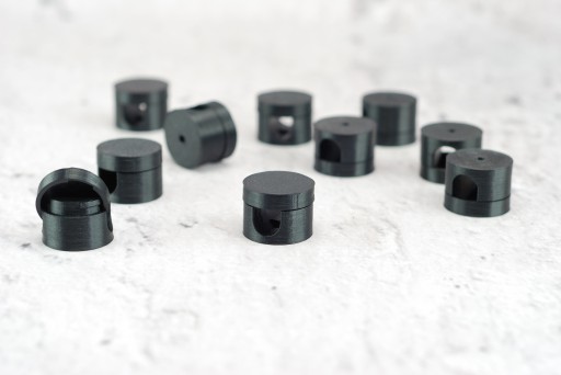 čierny opletený držiak káblového kábla 9mm loft retro povrchová inštalácia