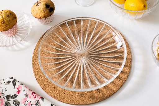 Altom Design tanier Venus, sklenený stojan na tortu, 25 cm