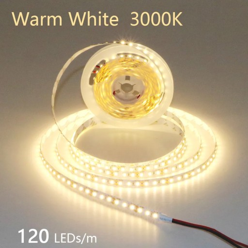 Nábytková páska 12V SMD2835 IP20 Teplá biela 120 LED/m 6,8W/m 600 LED 5m