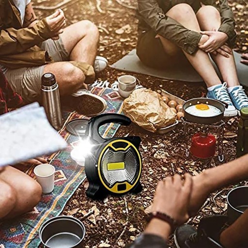 VÝKONNÁ DIELENSKÁ LAMPA COB LED LAMPA S DRŽIAKOM NA BATÉRIU PRŮRUČNÁ