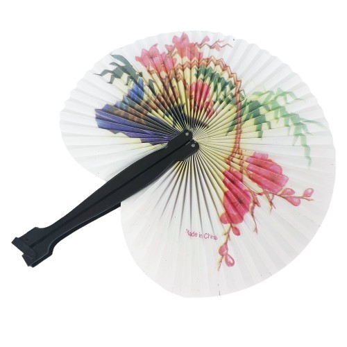 JAPONSKÝ DEKORATÍVNY SKLÁDANÝ PAPIEROVÝ VENTILÁTOR