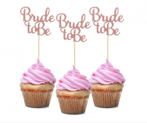Pikery BRIDE TO BE hen party Gold Rose