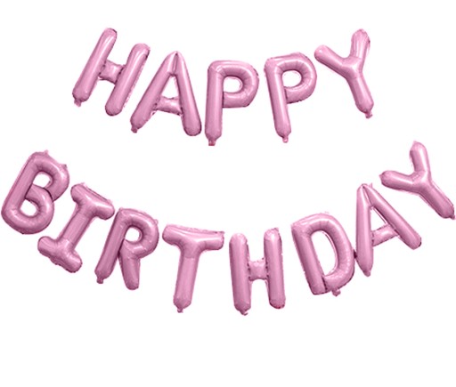 Fóliový balónik s nápisom HAPPY BIRTHDAY 1-99th narodeninám girlanda balóny