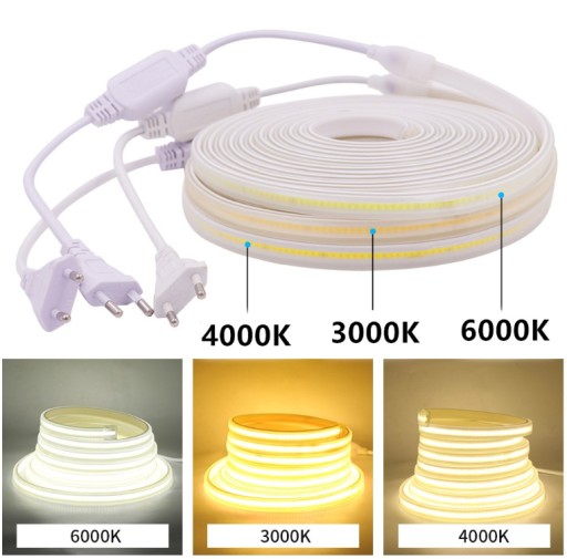 NEUTRÁLNY LED pás COB 288 230V 1m/b IP67