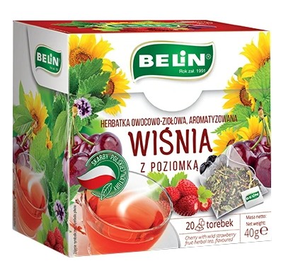 BELIN Ovocný čaj VIŠŇA S HORIZONTÁLNYM 40g