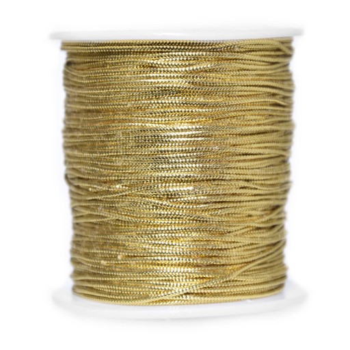 Ozdobná šnúrka - zlatá, 1,5 mm x 100 m