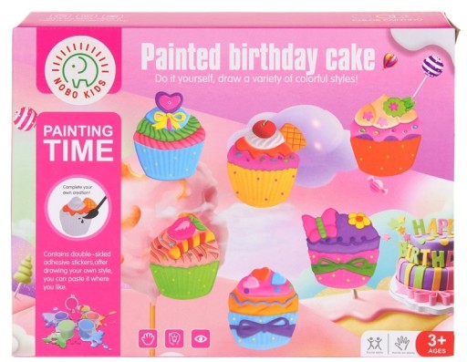 Umelecká súprava Kreatívne sadrové odliatky Cupcakes Muffiny na maľovanie