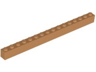 LEGO 2465 BRICK 1x16 nugát pr. NOVÉ (6 g)
