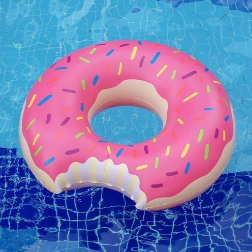 VEĽKÉ NAFUKOVACIE KOLESO NA PLÁVAJÚCI VODNÝ DONUT DONUT