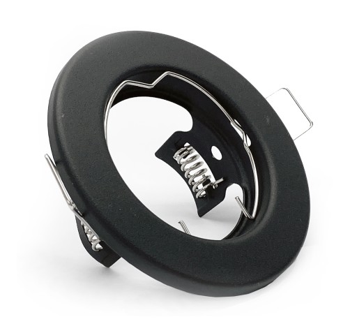 ROUND BLACK halogénové stropné svietidlo pre LED