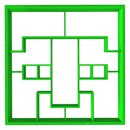 Forma na orezávanie tváre Minecraft 3 9 cm