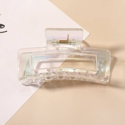 Spona do vlasov XL Transparentná 10 cm Sp128Trans