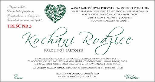SVADOBNÉ POZVÁNKA PRE RODIČOV A Krstných RODIČOV