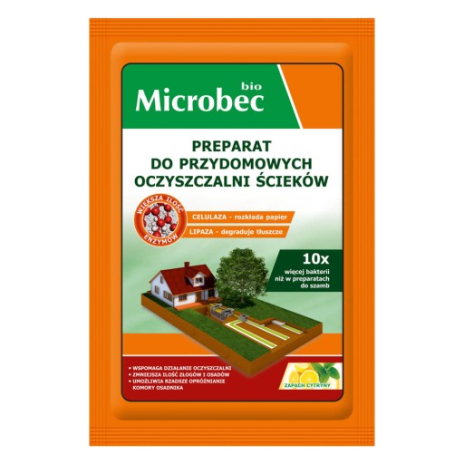 Prípravok aktivátora pre domáce čističky odpadových vôd s citrónovou vôňou