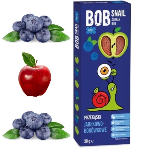 BOB SNAIL slimák 30g jablko čučoriedka BOB SNAIL