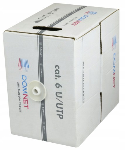 Twisted pair U/UTP cat.6 kábel, RJ45 medený sieťový vodič